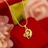 Classic Women's Wedding Engagement Jewelry 18k Gold Pendant Necklaces Elegant Flower Clavicle Chain Necklace for Girlfriend Q0531