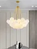 Nordic bubble ball glass chandelier lighting designer creative simple pendant lamps bedroom dining living room hotel pendant lights