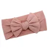 Baby Soft Hairband rib fabric Headwrap Large Bow Elastic Baby Headband Girl Turban Hair Accessories