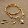 Whole Cheap Elie Saab Gold Sash For Wedding Pretty Leaves Belts For Women In Stock Bridal Accessories1551899