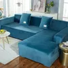 Pokrywa krzesła 2022 Elastyczne polar Solid All Sofa Cover Niezlip Breif Corner for Living Room Sough Housse Canape Dangle5246236