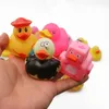 Whole bathing Toy Floating Rubber Squeeze Sound cute lovely for baby shower 2050100pcs Random styles 20046464192550835