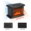 1000W Electric Fireplace Hater with Remote Control Fireplace Electric Flame Decoration Portable Indoor Space Heater for Bedroom2896501730