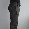 Thoshine Brand Summer Men Casual Cargo Pantalon Poches fines Extérieur Séchage rapide Respirant Étanche Militaire Fan Tactique Pantalon LJ201104