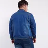Quanbo stor storlek 6xl 7xl 8xl denim jacka ny höst vinter klassisk casual jeans jackor mode hip hop male streetwear fett 201124