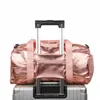 Multifunktion Travel Bagage Gym Väskor Vattentät Nylon Sport Handväskor med Skoförvaring Yoga Simning Torr Våt Separation X553B Q0705