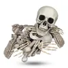 Molezu iskelet kemikleri torbası abs plastik yaşam boyutu 28 adet set perili Cadılar Bayramı Dekorasyonları y201006