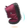 Bottes de neige hommes femmes hiver chaud en peluche fausse fourrure cheville femme sans lacet chaussures décontractées plates chaussures ultra-légères imperméables