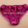 Pure seda meados de cintura lustrosa calcinha sólida mulheres 100% mulberry silk plus size briefs l / xl / xxl frete grátis 201112