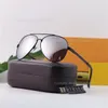 مصمم الأزياء النظارات الشمسية الكلاسيكية النظارات Goggle Goggle Outdoor Beach Sun Glasses for Man Woman 6 Color اختياري AAA1