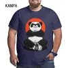 Mannen plus size t-shirts afdrukken verontwaardiging panda korte mouw ademend tops Tee zomer grote losse tees blauw 6XL 5XL G1229