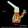 Rokende siliconenwaterpijpen Hookah rig glazen bong siliconen bongs heady pijp wasolie -rigs kruid