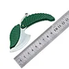 الأخضر البسيطة للطي جيب سكين ورقة شكل التصميم المفاتيح سكين كامب الفاكهة سكين التخييم التنزه بقاء أداة GGB2254
