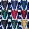 Bow Ties Men Vintage Blue Red Green Paisley Plaid Wedding Cravat Ascot Scrunch Self British Style Gentleman Silk Necktie Dibangu