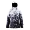 Giacche da sci Stampe Giacca con cappuccio Donna Cappotto da escursionismo caldo antivento impermeabile Autunno Inverno Manica lunga Snowboard XS-XL