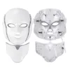 Nya ankomster 7 Färg LED Mask Light Therapy Face Beauty Machine LED FACIAL NECAL MASK MIKROCURRENT LED -hudföryngring Shipp1723886