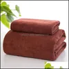 Bath Towel Supplies El Home & Garden Beauty Salon Superfine Fiber 300G Plain Color Thickened Bed Water Absorption Car Drop Delivery 2021 Hur
