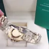 Matchatie Automatic Watch 36 mm Diamond Sapphire Face Rainbow Square Diamond Ding en acier inoxydable Discing imperméable