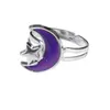 Magic Color Change Mood Ring Moon Star Charm Temperaturreglering Ringar Män Kvinnor Par Smycken