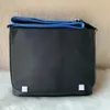 2021 Ny märke lyxdesigner handväskor för män axel portfölj svart läder designer handväska affärsmän laptop messenger väska