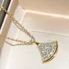 Halsketten BGARI DIVAS DREAM Halsketten, besetzt mit Diamanten, 18 Karat vergoldet, Halskette höchster Gegenqualität, Luxus-Designer, offizielle Reproduktionen 5A UHGN