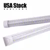 New V-Shaped Shop Tube Light Cooler Door Led Tubes T8 Integrated Led Tulbs Double Sides SMD2835 Led Fluorescent Lights AC 85V-265V