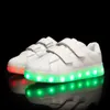 Size 25-37 Kids Luminous Shoes with Lighted sole Children Sneakers with LED Lights USB Charged Glowing Sneakers for Boys Girls LJ201202