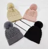 21ss adulti caldi cappello invernale caldo per le donne cavo morbido stretch cavo a maglia pom poms berretti cappelli womens skullies girl ski cap berretto beanie