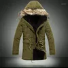 Erkekler Aşağı Parkas Güz-Kış Ceket Erkekler Bir Siyah Ordu Yeşil Kış Coat Tüy Abrigos Hombres Invierno Chaqueta Plumas1