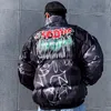 Hip Hop Jacket Parma Illusion Graffiti Streetwear Men Windbreaker Harajuku Winter Winded Orience Fat Handwear Hipster 201210