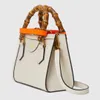 5A Top quality Diana Bamboo cc tote bag With Original box designer handbag Genuine leather Shoulder Bags womens Purse pochette232c