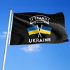 90*50cm Ukraine Flag with Brass Grommets We I Stand Ukraine Peace Ukrainian Blue Yellow Indoor Outdoor Flags Banners Sign Polyester 2022