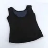 Kvinnliga män termo skjorta svett bastu tank tops kropp shapers midje tränare slant väst fitness formmodeller modellering bälte2818548