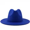Sonbahar Kış Panama Kap şapkalar Erkekler Kadınlar Geniş Ağız Yün Keçe Caz fötr şapkalar İngiliz tarzı Fötr Parti Resmi Kapaklar Elbise Şapka hediye