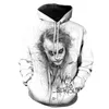 NEW white Joker Male Sweatshirts Mens Hoodies hip hop streetwear coat 3D Printing hoodie men Casual funny Tracksuits Tops joker 201005