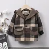 Giacca per bambini per bambini Capispalla Cappotto Neonati maschi Vestiti Autunno Inverno Giacca con cappuccio per ragazzi Cappotto 1 2 3 4 anni LJ201203