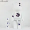 Ny Bearbrick Corrosion Crystal Violence Building Block Bear 400% Erosion Trend Decoration Toy Doll Hand Dekoration 28cm