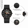 الساعات الرجالية Lige Top Brand Luxury Ruitproof Ultra Date Think Clock Slay Steel Strap Casual Quartz Watch Men Sports Watch Watch 220530