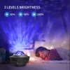 الإضاءة Galaxy Starry Night LAMP LED Star Projector Light Light Wave Wave مع موسيقى Bluetooth التحكم عن بُعد هدية حرة SH