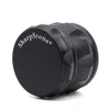 SHARPSTONE Tobacco Grinder Black Big Size 63MM Zinc Alloy 4 Layer with Screen Drum Shape Multi colors Crusher7952580