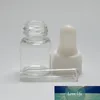 10 Uds 2ml pequeño frasco de vidrio transparente con tapa cuentagotas de vidrio puro pequeña botella cuentagotas de aceite esencial envío gratis