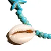 Colliers Moon Girl Puka Shell Pendentifs Collier pour femmes Starfish Perles colorées Collier Femme Vintage Bohemian Bijoux Dropship1