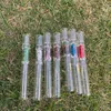 Honeypuff Tubo di vetro multicolore Pipa da fumo 104MM Tubi di fumo di erbe di tabacco portatili Tipi dritti Fumo One Hitter all'ingrosso