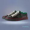 50% av populärt 1977 Designer Skor Försäljning För Man Kvinnor Kanfas Sneaker Gridgrön Röd Stripe Vit Casual Trendy Platform Nyaste Fritids