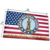Leger National Guard Flag 3x5FT Banner, 100D Polyester Opknoping Gedrukt, één laag met 80% bloeding, gratis verzending