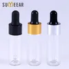 50piece / parti 15ml Mini Essential Oil Bottles Perfume Bottle Glass Makeup Bärbar aromaterapi med dropper