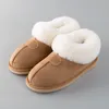Sansom outono inverno mulheres chinelos macio espesso lã quente casa sapatos internos senhoras peles slides casa deslizamento em chinelos de algodão x1020