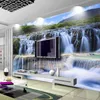 Пользовательские 3D настенные росписи классический стиль водопады лесной пейзаж фото обои гостиная телевизор дивана фон стены декор фрески