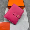 Designers Bearn Wallet Fashion Bule Fuchsia Calfskin Purse Gold Silver Hardware Lady Handbags Card Slots Women Bags with Box269Q