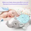 Baby Sleep LED -belysning fylld Animal LED Night Lamp Plush Toys With Music Stars Projector Light Baby Toys for Girls Children L1648958